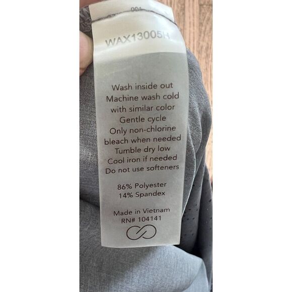 Calia By Carrie Underwood Gray Anywhere Perforated Half Zip Jacket Size Large - Picture 5 of 9